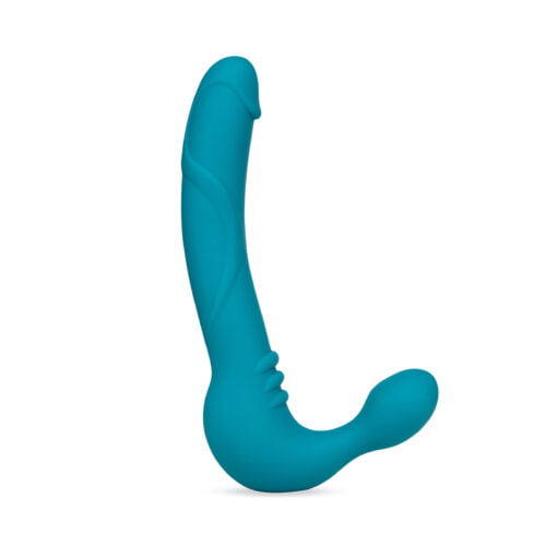 Temptasia Luna Strapless Silicone Dildo Teal - Image 2