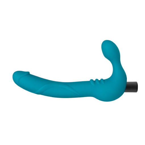 Temptasia Luna Strapless Silicone Dildo Teal - Image 3