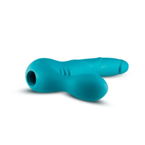 Temptasia Luna Strapless Silicone Dildo Teal - Image 4