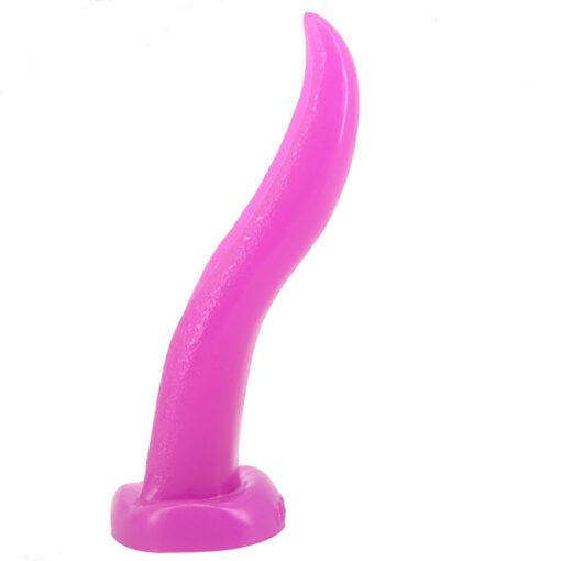 Tongue Shape Anal Plug Purple - Image 4
