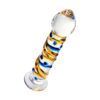 Sexus Glass Dildo Yellow 17.2cm - Image 2