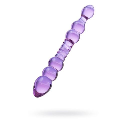Sexus Glass Dildo Mauve 22.8cm - Image 2