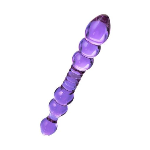 Sexus Glass Dildo Mauve 22.8cm - Image 3