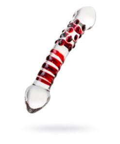 Sexus Glass Dildo Red Delight 19cm