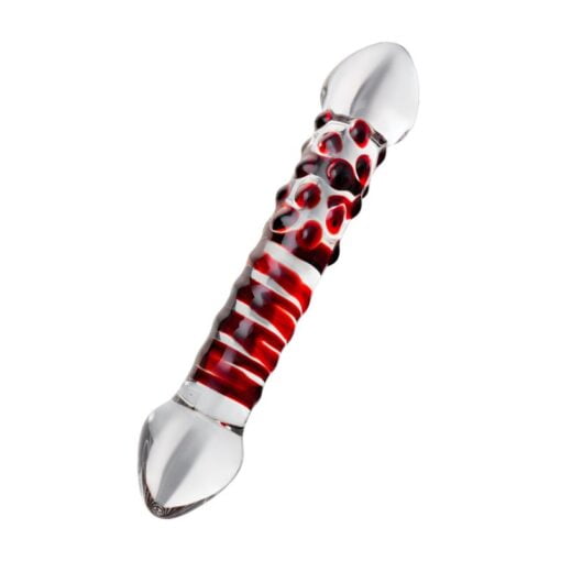 Sexus Glass Dildo Red Delight 19cm - Image 3