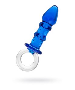Sexus Glass Butt Plug Navy 16cm