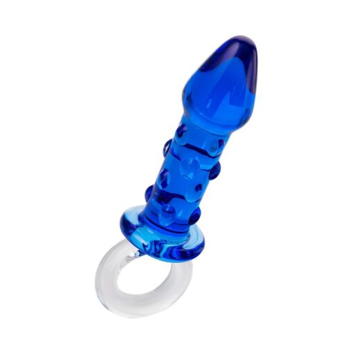 Sexus Glass Butt Plug Navy 16cm - Image 2