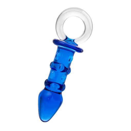 Sexus Glass Butt Plug Navy 16cm - Image 3