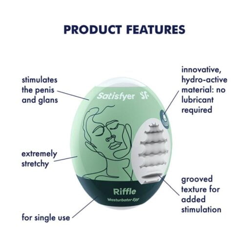 Satisfyer Masturbator Egg Riffle - Image 2