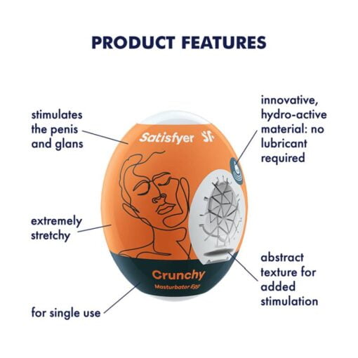Satisfyer Masturbator Egg Crunchy - Image 2