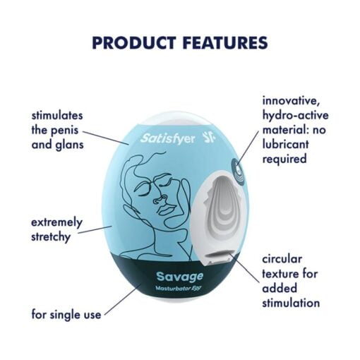 Satisfyer Masturbator Egg Savage - Image 2