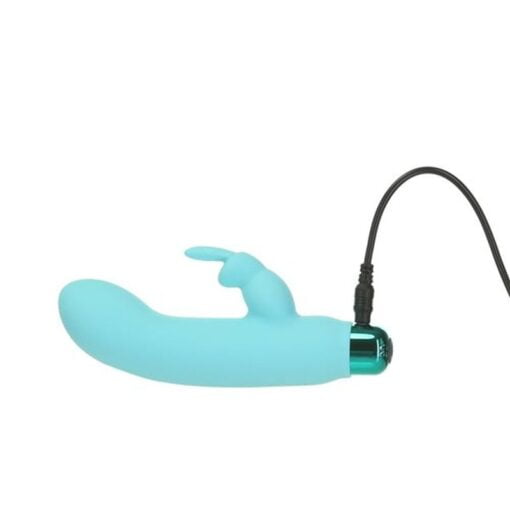 Alices Bunny Rechargeable Bullet w Rabbit Sleeve Teal - Image 3