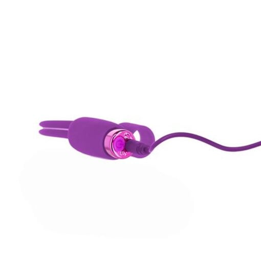 Power Bullet Teasing Tongue  w Rechargeable Bullet Purple - Image 3