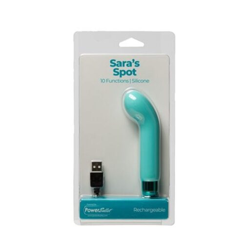 Power Bullet Sara’s Spot Vibrator Teal - Image 4