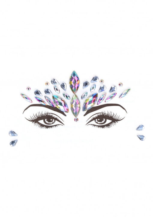 Dazzling Crowned Face Bling Sticker