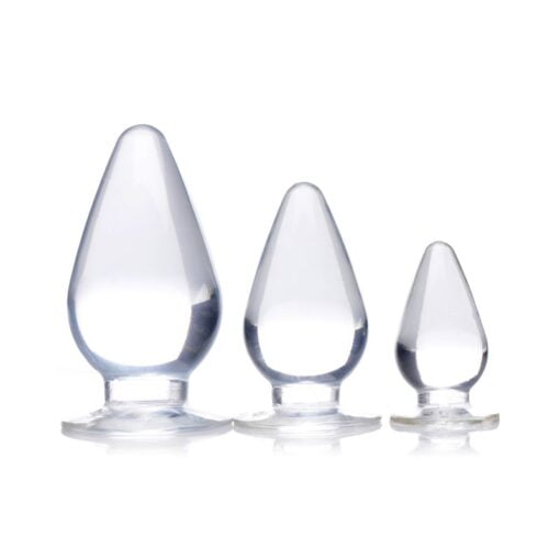 Triple Cones 3 Pc Anal Plug Set Clear - Image 5