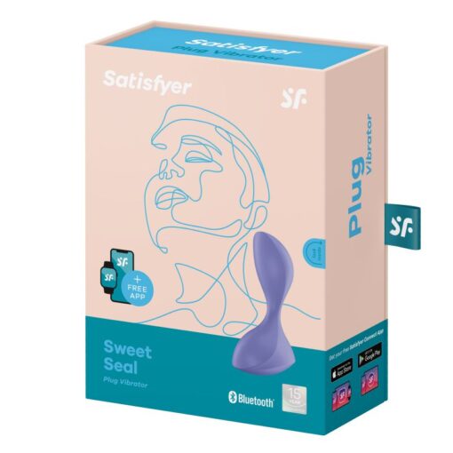 Satisfyer Sweet Seal Vibrating Anal Plug Lilac - Image 5