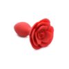 Booty Bloom Silicone Rose Plug Large Red