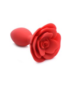 Booty Bloom Silicone Rose Plug Large Red