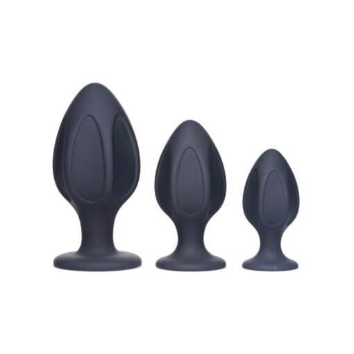 Triple Juicers Silicone Anal Plug Set Black - Image 4