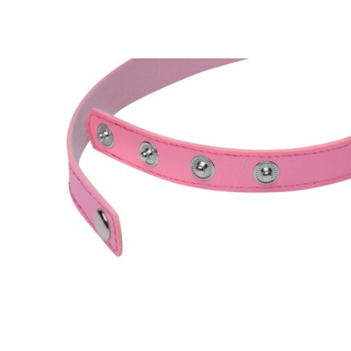 Kinky Kitty Ring Slim Choker Pink - Image 2