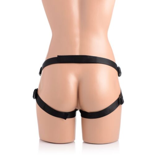 Charmed 7.5in Silicone Dildo w Harness Flesh - Image 2