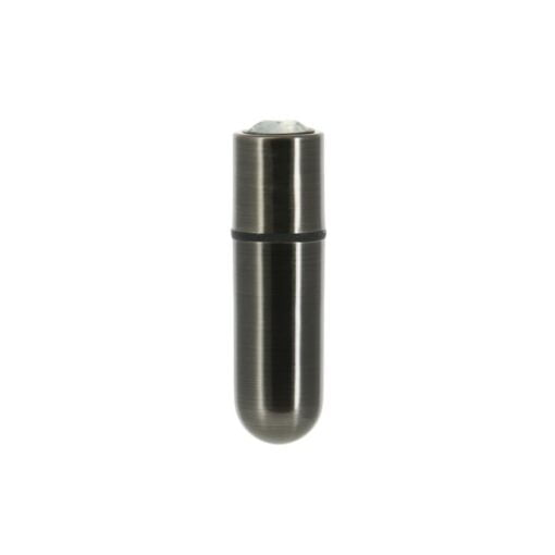 Power Bullet First Class 6cm Rechargeable w Crystal Gun Metal - Image 3