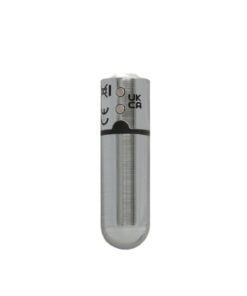 Power Bullet First Class 6cm Rechargeable w Crystal Silver