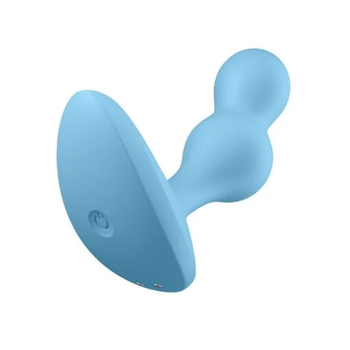 Satisfyer Deep Diver Vibrating Connect App Anal Plug Blue - Image 2