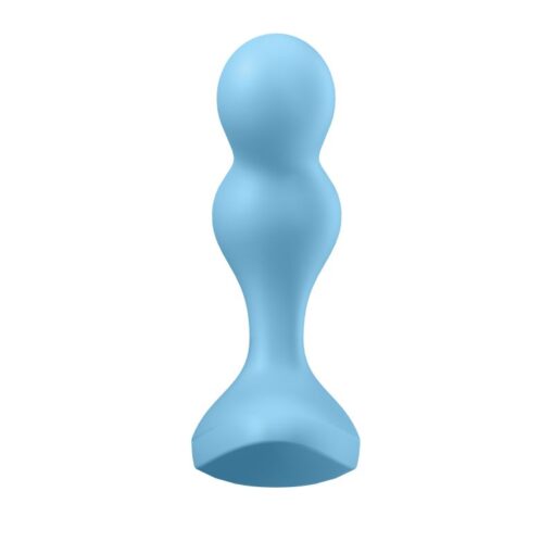 Satisfyer Deep Diver Vibrating Connect App Anal Plug Blue - Image 3