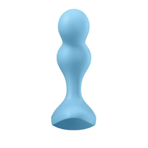 Satisfyer Deep Diver Vibrating Connect App Anal Plug Blue - Image 3