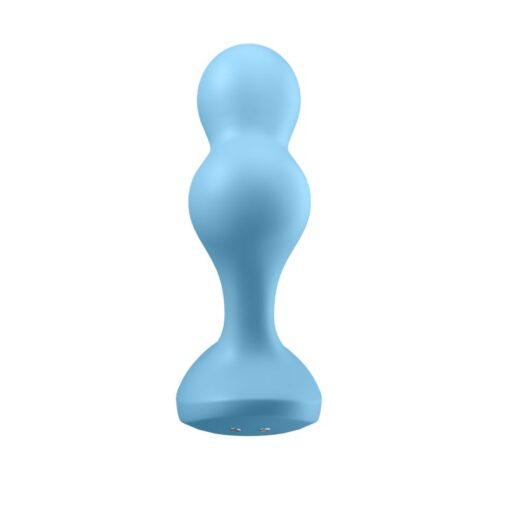 Satisfyer Deep Diver Vibrating Connect App Anal Plug Blue - Image 4