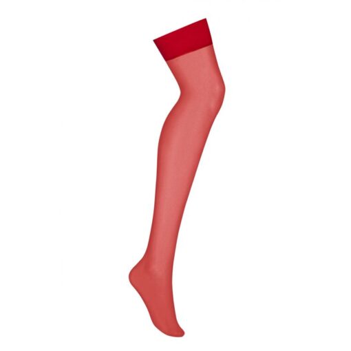 S800 Sheer Stockings Red - Image 3