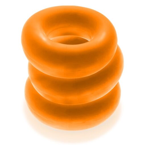 Fat Willy 3 Pc Jumbo Cockrings Orange - Image 4