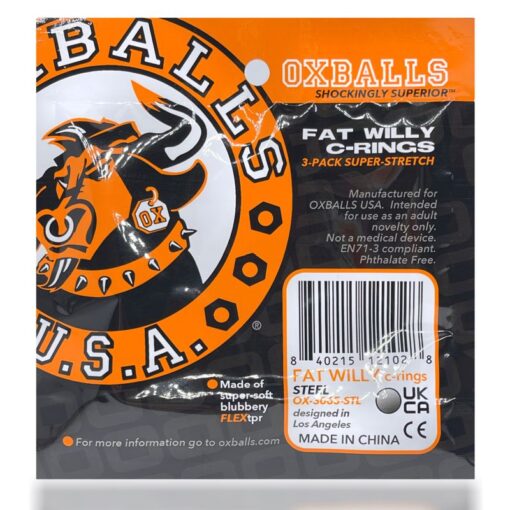 Fat Willy 3 Pc Jumbo Cockrings Orange - Image 5
