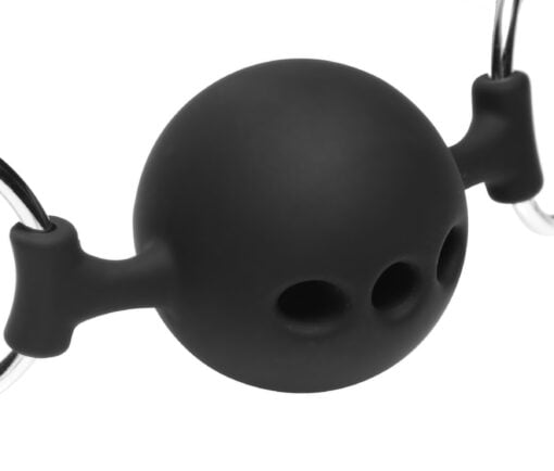 Hinder Breathable Silicone Ball Gag With Nipple Clamps - Image 5