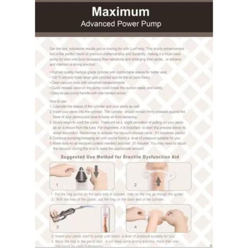 Penis Pump Maximum ED AID - Image 3