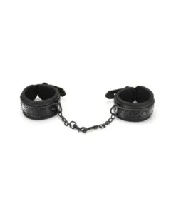 Whip Smart Diamond Handcuff Black