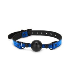 Whip Smart Diamond Deluxe Ball Gag Blue