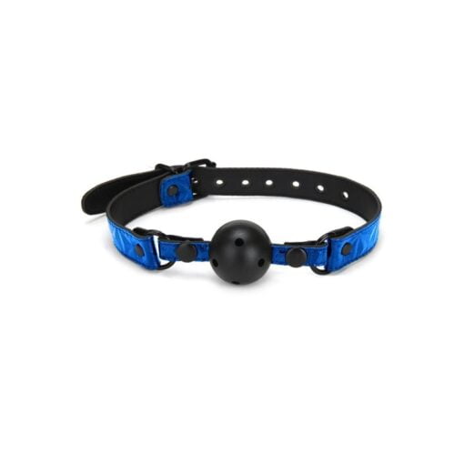 Whip Smart Diamond Deluxe Ball Gag Blue