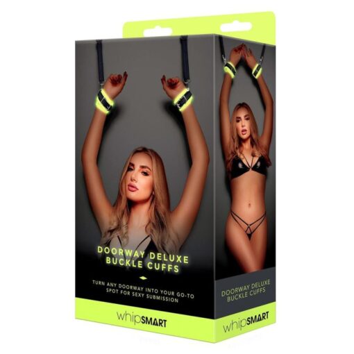 Glow In The Dark Deluxe Doorway Buckle Cuffs - Image 3