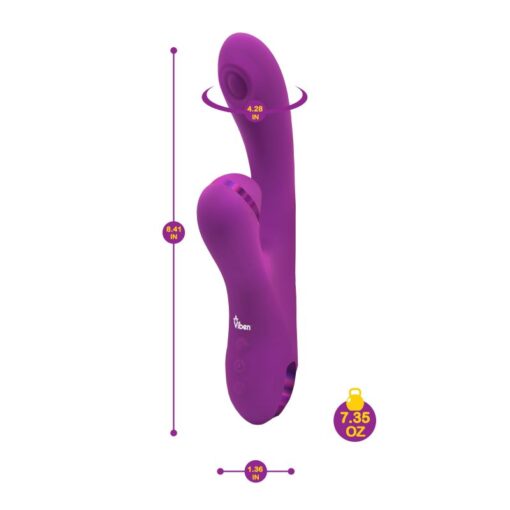 Viben Dazzle Rechargeable Thumping Rabbit Berry - Image 4