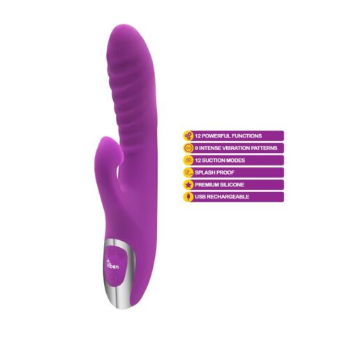 Viben Frenzy Suction Rabbit Vibe Berry - Image 4