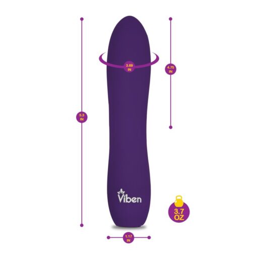 Viben Vivacious Rumble Motor Rechargeable Bullet Violet - Image 2