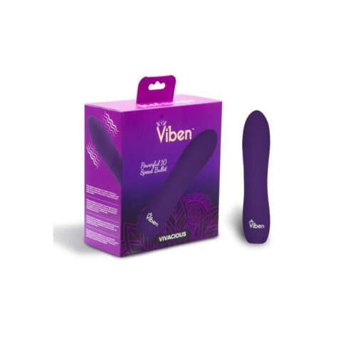 Viben Vivacious Rumble Motor Rechargeable Bullet Violet - Image 4