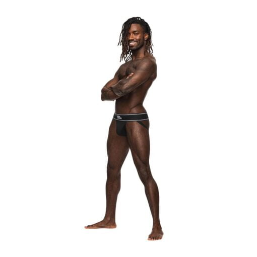 Male Power Modal Rib Jock Black - Image 3
