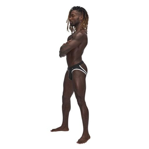 Male Power Sport Mesh Jock Black - Image 3