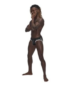 Male Power Sport Mesh Jock Black