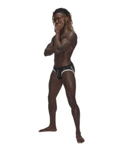 Male Power Sport Mesh Jock Black