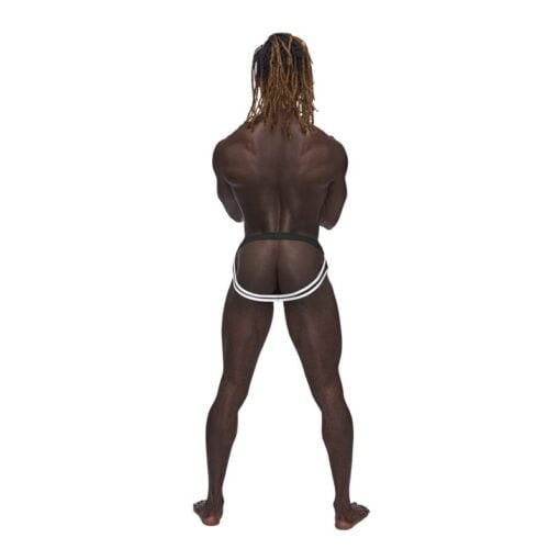 Male Power Sport Mesh Jock Black - Image 2